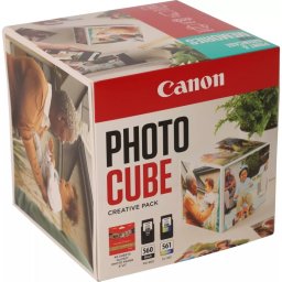 Canon Photo Cube Pack Marco Magnético + Tintas PG-560/CL-561 + 40 Hojas de Papel Fotográfico Azul