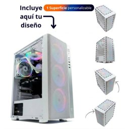 Tempest Umbra RGB Torre ATX Blanca 1 superficie personalizable