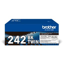 Cartucho de tóner Brother TN-242BKTWIN Twin Pack Negro 2×2500 páginas instalación fácil