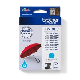 Cartucho de tinta Brother LC225XLC Cian 1200 páginas Alto Rendimiento