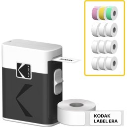 Impresora Térmica Bluetooth Kodak ERA M50 portátil con rollos multicolor y etiquetas personalizables