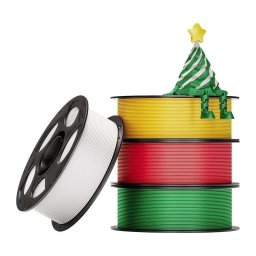 Filamento PLA Silk Anycubic IPHSCSD-103-4 Blanco Rojo Verde Oro 1,75 mm Chips Inteligentes