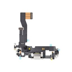 Cable Flex Conector Carga Iphone 12 Pro Color Blanco Repuesto