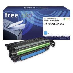 Cartucho de tóner Freecolor K18243F7 compatible HP CF451A cian 10500 páginas