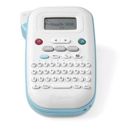 Impresora Transferencia Térmica Brother PT-N10 Azul Blanco con pantalla LCD