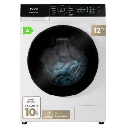 Lavadora Evvo Supernova U12 Carga Frontal 12 kg 1350 rpm A Blanca con filtro microplásticos