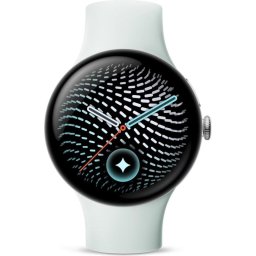 Google Pixel Watch 5 eSIM Bluetooth GPS 45mm Plata Correa Gris S/L