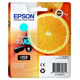 Cartucho de tinta Epson Claria Premium 33 Cian XL para XP-530/630/635/830