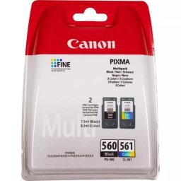 Cartuchos de Tinta Original Canon PG-560/CL-561 Multipack Negro/Tricolor