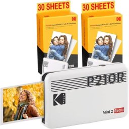 Impresora Fotográfica Bluetooth Kodak Mini 2 Retro portátil con batería recargable