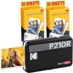 Impresora Fotográfica Bluetooth Kodak Mini 2 Retro P210 portátil con app y laminado