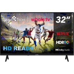 TV Smart Tech LED 32HH01K 32" HD 60Hz Smart TV Whale OS HDR Dolby Audio
