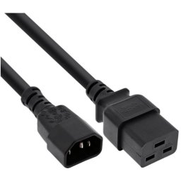 Cable de alimentación DLH DY-WU5274 2,5 m IEC C14 a IEC C19 10 A Negro