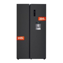 Frigorífico Americano Evvo Home EVVO F90Xe Aqua Total No Frost 177cm 559L D Dark Inox Dispensador
