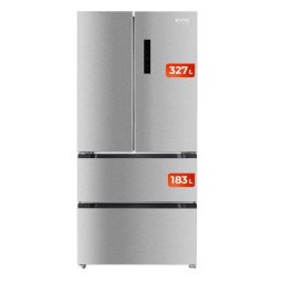 Frigorífico Francés Evvo F80X Total No Frost Inox 183cm 510L E motor inverter