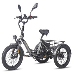Triciclo Eléctrico Fafrees F20 Mate Motor 500 W Batería 48 V 21 Ah Neumáticos 20