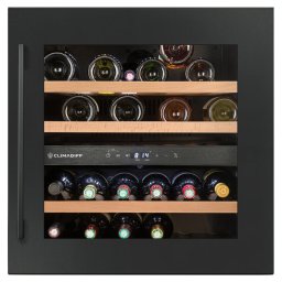 CLIMADIFF Vinoteca empotrable CLIMADIF CBI36DBM. Negro. 36 botellas.