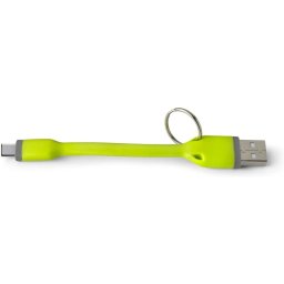 Celly USBTYPECKEYGN Cable USB-C a USB-A 12cm con Llavero Amarillo