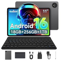 Tablet Micrear M70 WiFi 11" 18GB 256GB Negro con Teclado