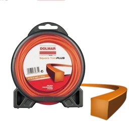 Hilo de nylon Dolmar 369224795 Square Trim Plus 2.4 mm x 15 m