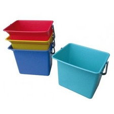 Cubeta de 6 litros con codigo colores haccp