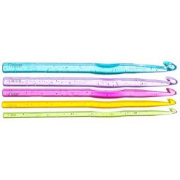 buttinette Set de crochets, 5 pièces, épaisseur : 5 - 9 mm Ø