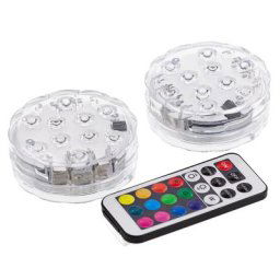 Lampes LED maxi, couleurs changeantes, 2 pièces