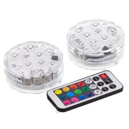 Lampes LED maxi, couleurs changeantes, 2 pièces