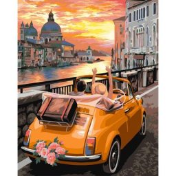 Kit peinture par numéros ""bon voyage"", 40 x 50 cm