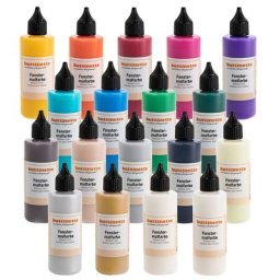 buttinette Peinture pour fenêtre, différentes couleurs, 85 ml