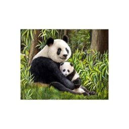 Kit broderie diamant ""panda"", 48 x 38 cm
