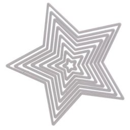 Set de pochoirs à embosser ""étoiles"", 8 pièces