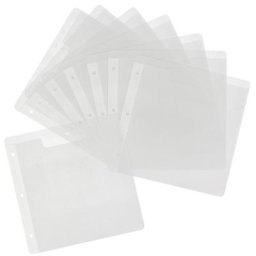 Pochettes pour rangement tampons & matrices de découpe, 20 x 20 cm, 8 pièces