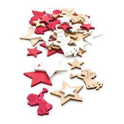 Confettis de table ""étoile et ange"", 2 - 4 cm, 40 pièces