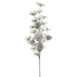 Branche de pin avec pommes de pin, 50 cm