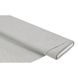 Tissu cretonne de coton bio uni, gris clair