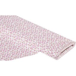 Tissu coton ""cœurs mini"", rose/taupe