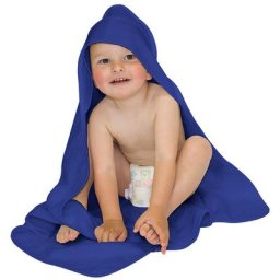 buttinette Cape de bain, bleu roi, 80 x 80 cm