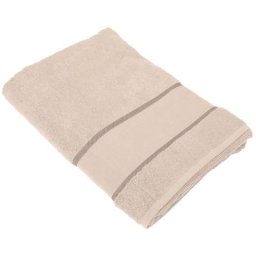 buttinette Serviette / drap de douche éponge à broder, taupe