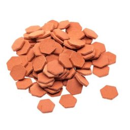 Petites dalles en terre cuite, 100 pièces