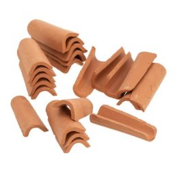 Tuiles en terre cuite, 40 pièces