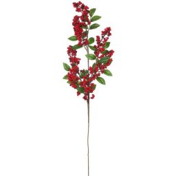 Branche avec des baies de sureau artificielles, 68 cm