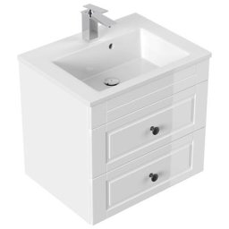Meuble salle de bain Milet Cottage Blanc brillant