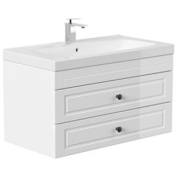 Meuble salle de bain MIA 90 Cottage SoftClose blanc brillant