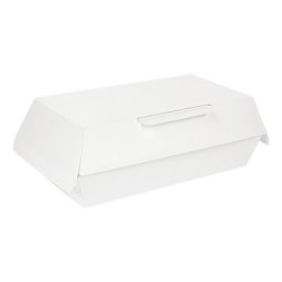 Mini Lunch Box en carton nano-micro Blanc 19.5x11.5x6.5 cm - carton de