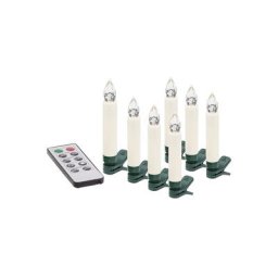 Bougies LED pour le sapin de Noël, 10 bougies à piles, avec télécommande