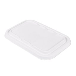 Couvercle bas en Bagasse pour barquette 221.38 et 221.39 - carton de