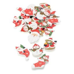 Confettis de table ""Noël"", 4,5–5,5 cm, 24 pièces