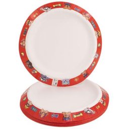 Assiettes en carton ""pat'patrouille"", Ø 24 cm, 8 pièces