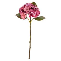 Hortensia artificiel, rose, 45 cm